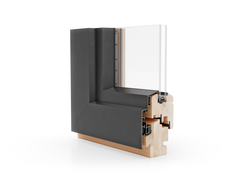 Ukážka okna - Naturo 68 ALU